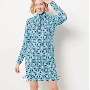AmberNoon II By Dr. Erum Ilyas Size XS  Half-Zip Swim Cover-Up Dress NWT